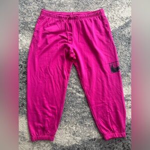 Nike Pink Jogger Pants Loose fit Mid Rise XL Woman